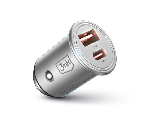 3mk Ładowarka Samochodowa Hyper Car Charger 45W USB-C + USB-A - 1183901 - zdjęcie 3